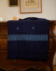 Chambi Bedspread with Sky Hues or Snow Shades