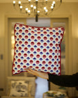 Geometric Red Cushion Cover
