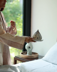The Handwoven Linen Bedspread, a soft and airy layer that brings effortless elegance to the bedroom. Crafted from handwoven linen, its texture adds warmth and character, blending seamlessly with a relaxed, modern aesthetic.
